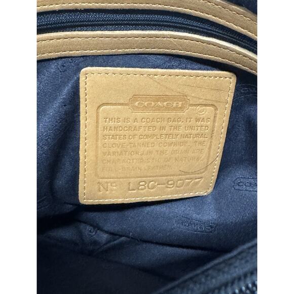 Vintage Coach Bleeker Tan Leather Bucket Tote Satchel Classic Retro Elegant FOB - Picture 5 of 7